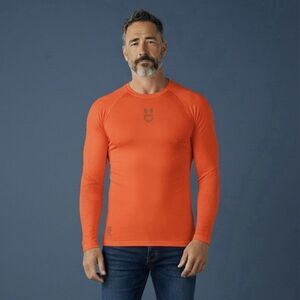 Under Armour Red UA ColdGear® Armour Compression Baseball Long Sleeve Tee